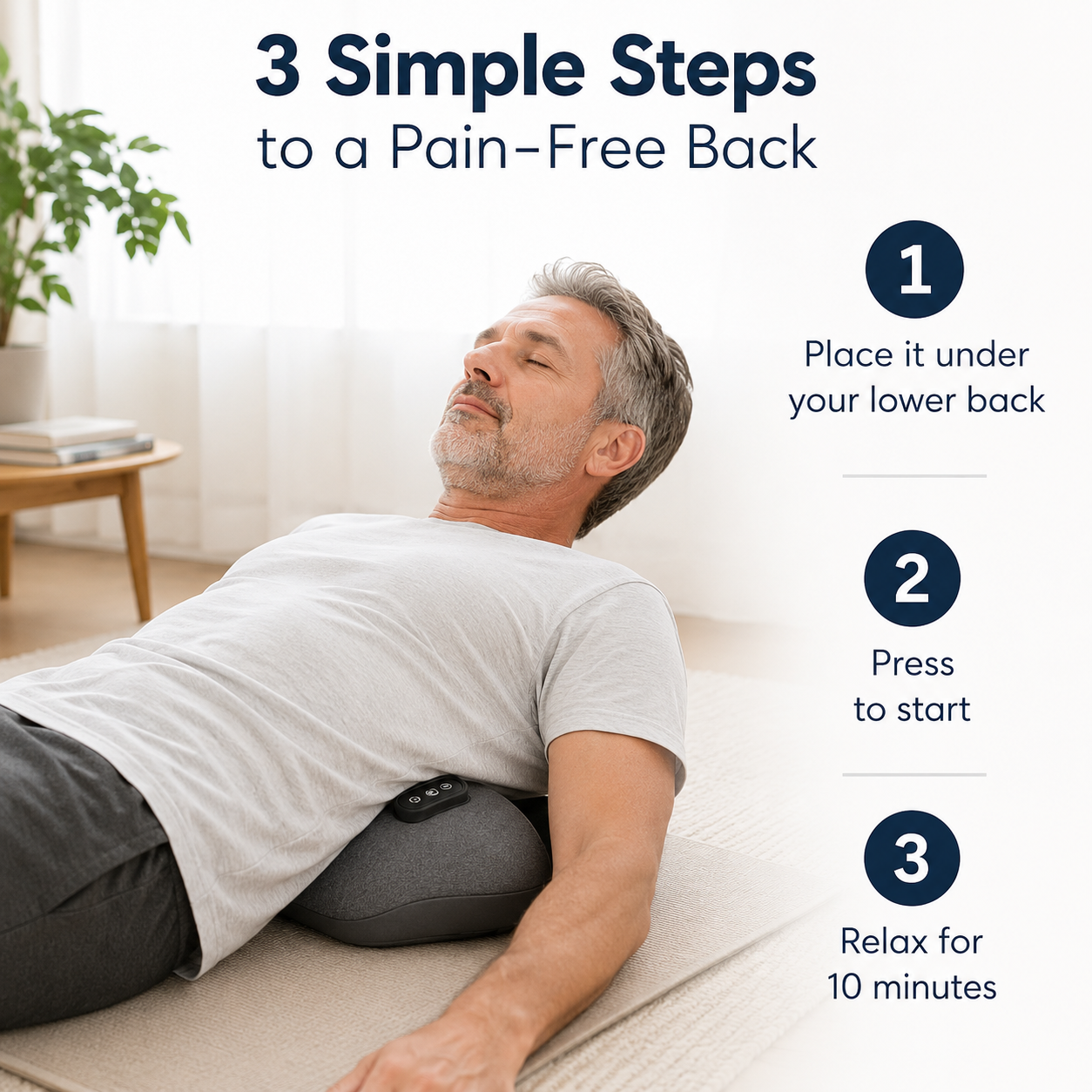 SolvaMD Triple Therapy Back Massager