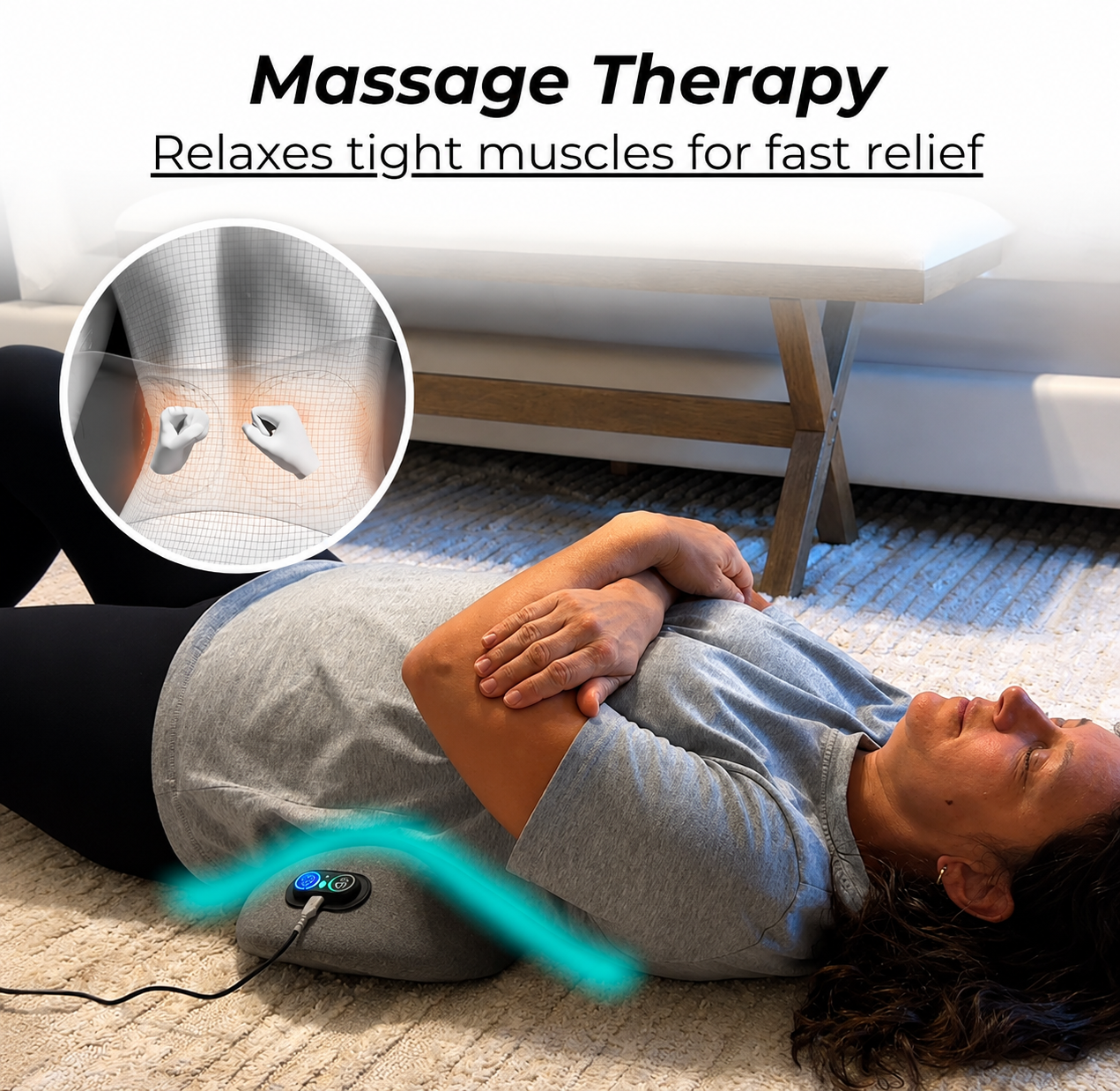 SolvaMD Triple Therapy Back Massager