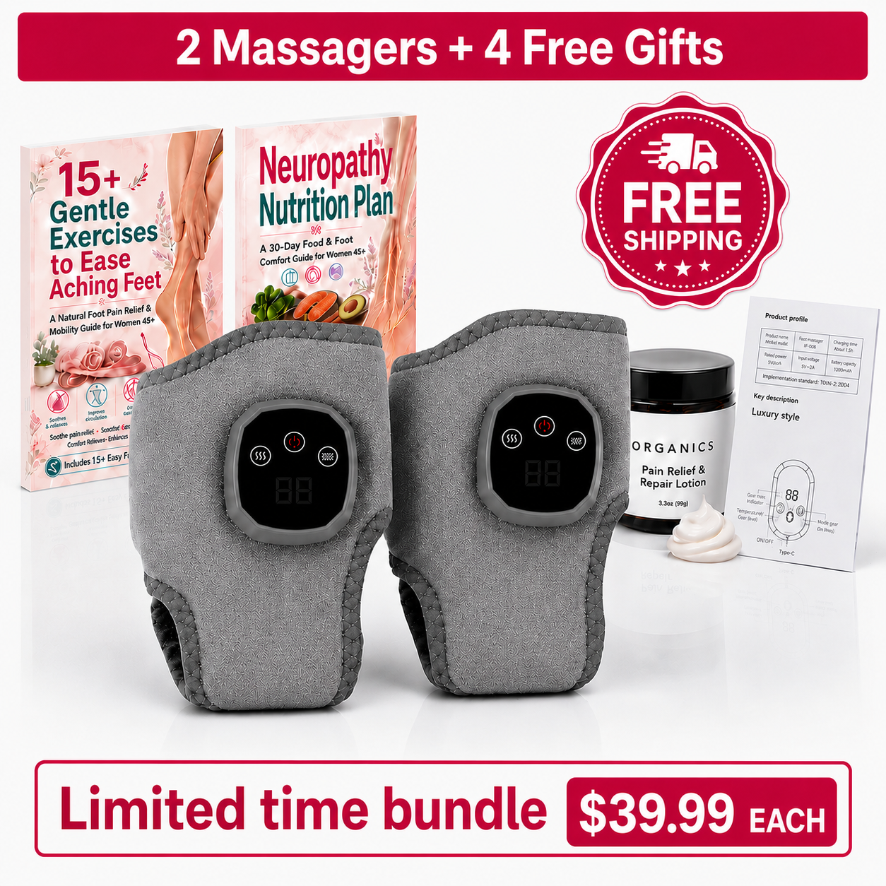 SolvaMD Electric Foot Massager